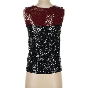 NWOT J. Crew Collection Red and Black Sequin Tank Top
